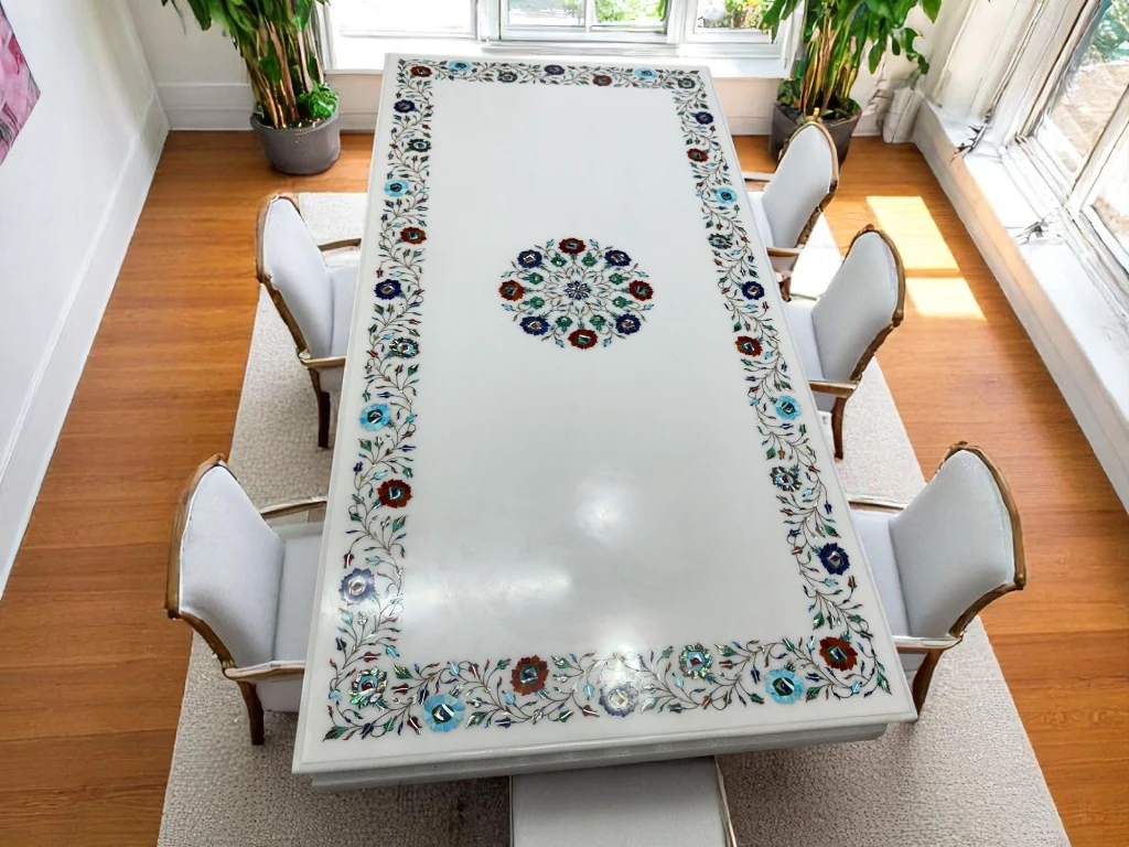 Luxury Marble White Table Top for Home Decor 
